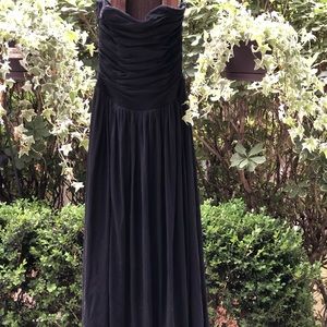 While House Black Market Tulle Strapless Dress